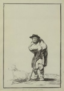 あなたが過ごす悪天候（ガッシュ） 作： Francisco de Goya